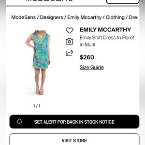 Emily McCarthy- Emily Shift Dress in Floret small